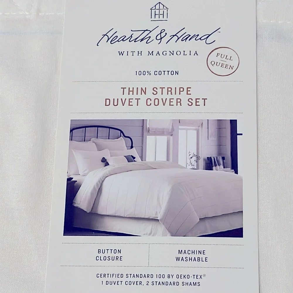 Hearth & Hand Duvet Cover Set (Full/Queen)
